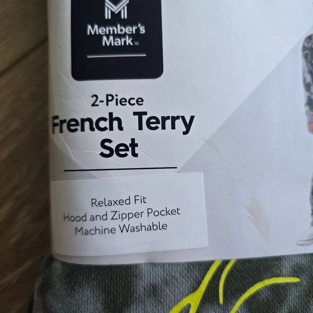 Member's Mark Boys 2-Piece Relaxed Fit French Terry Hoodie & Jogger Set 7 8